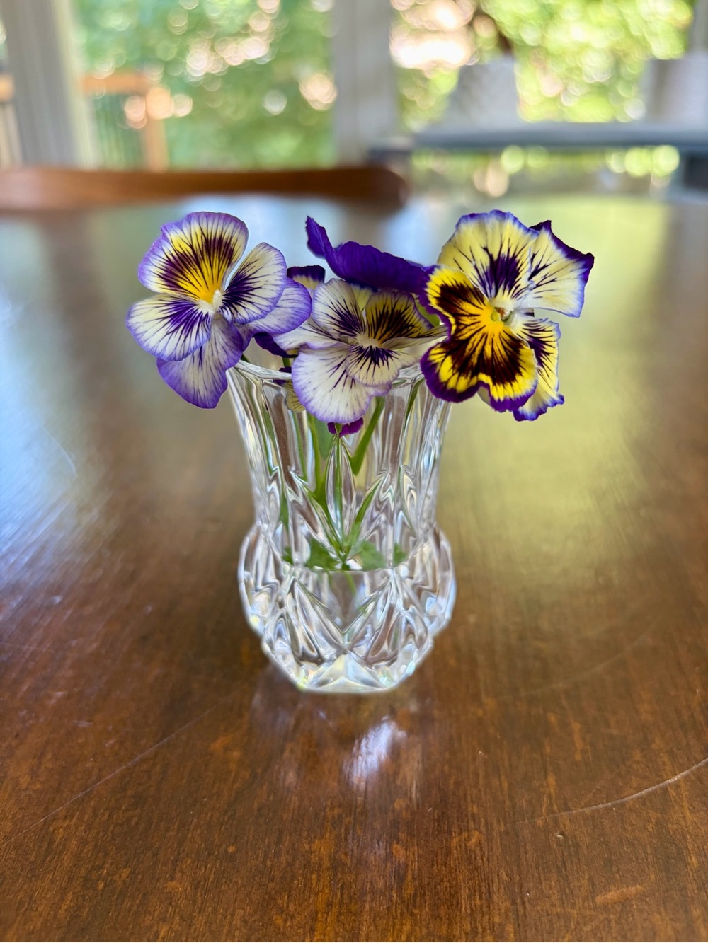 Cut Crystal Bud Vase